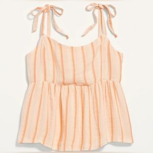 Old Navy Orange Babydoll Tank, Size M